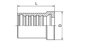 SS00421 INTERLOCK FERRULE FOR DIN20023 4SH HOSE