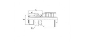 SS14211-RW ORFS MALE O-RING SEAL (ISO 8434-3---SAE J1453)