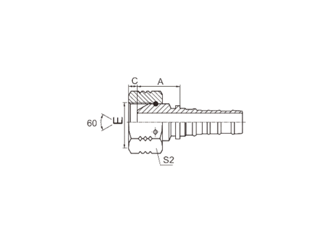 SS21613-W NPSM FEMALE 60° CONE