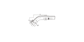 SS24243-W 45° ORFS FEMALE FLAT SEAT