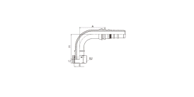 SS24293-W 90° ORFS FEMALE FLAT SEAT