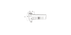 SS26713-W JIC FEMALE 74° CONE SEAT