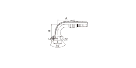 SS26793-W 90° JIC FEMALE 74° CONE SEAT