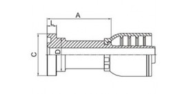 SS87611-RW SAE FLANGE 6000 PSI (ISO 12151-3—SAE J516)