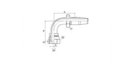 SS21698D-R5 90° NPSM FEMALE 60° CONE