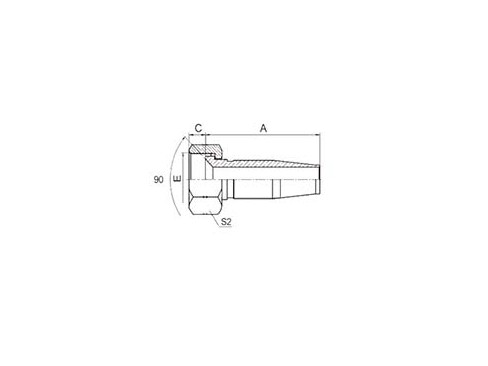 SS27818-R5T SAE FEMALE 90° CONE SEAT