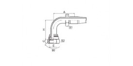 SS27898D-R5 90° SAE FEMALE 90° CONE SEAT