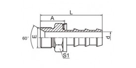 SS12611A-PO BSP MALE 60° CONE SEAT