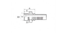 SS12611A BSP MALE DOUBLE USE FOR 60° CONE SEAT OR BONDED SEAL