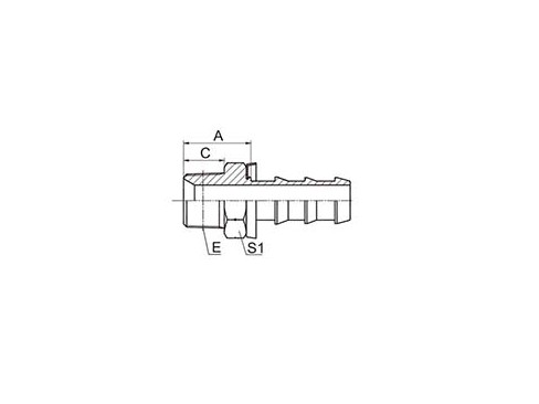 SS15611-PO NPT MALE