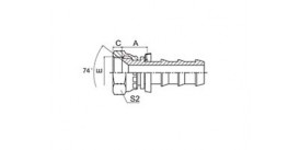 SS27811-PO SAE FEMALE 90° CONE SEAT