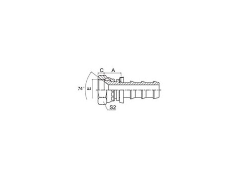 SS27811-PO SAE FEMALE 90° CONE SEAT