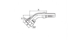 SS20141 45° METRIC FEMALE MULTISEAL