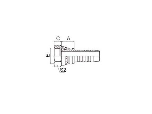 SS20211 GB METRIC FEMALE FLAT SEAT