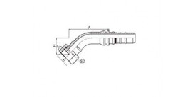 24243-W 45° ORFS FEMALE FLAT SEAT