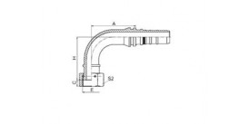 24293-W 90° ORFS FEMALE FLAT SEAT