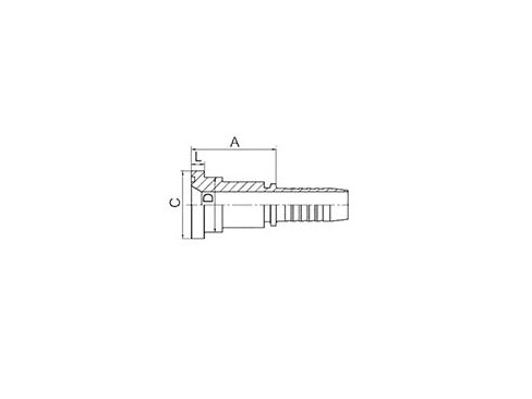 SS87611 SAE FLANGE 6000 PSI (ISO 12151-3--SAE J516)