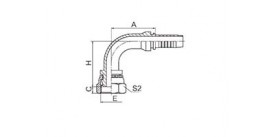 20491C 90° METRIC FEMALE 24° MULTISEAL L.T. (DIN 3868)