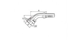 20541C 45° METRIC FEMALE MULTISEAL H.T. (DIN 3868)