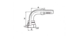 22191 90° BSP FEMALE MULTISEAL