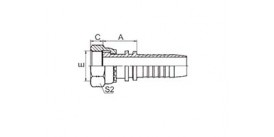 24211 ORFS FEMALE FLAT SEAT (ISO 12151-1--SAE J516)