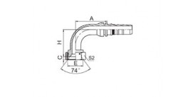 26793-W 90° JIC FEMALE 74° CONE SEAT