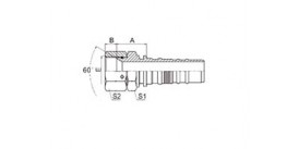 29613-W JIS GAS FEMALE 60° CONE SEAT