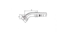 87343 45° SAE FLANGE 3000 PSI