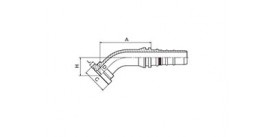 87943 45° SAE FLANGE 9000 PSI