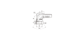 26791K 90° JIC COMPACT FEMALE 74° CONE SEAT (SAE J514)