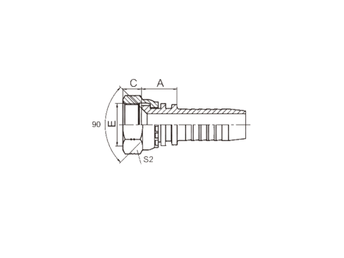 27811 SAE FEMALE 90° CONE SEAT (SAE J513)