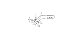 28641 45° JIS METRIC FEMALE 60° CONE SEAT