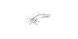 29641 45° JIS GAS FEMALE 60° CONE SEAT (JIS B8363)