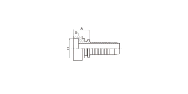 40011 METRIC STANDPIPE STRAIGHT (DIN 2353)