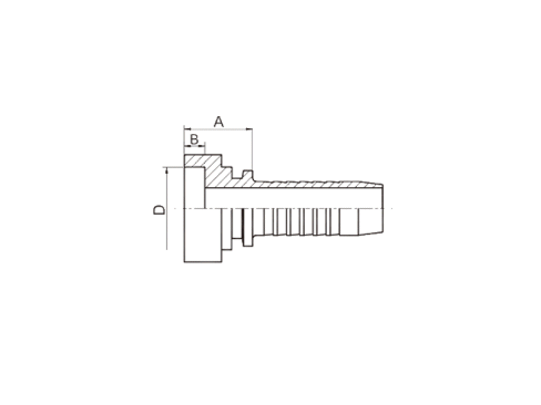 40011 METRIC STANDPIPE STRAIGHT (DIN 2353)