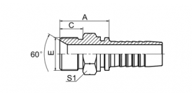 12611 BSP MALE 60° CONE SEAT