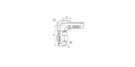 15611KSW 90° NPT SWIVEL MALE