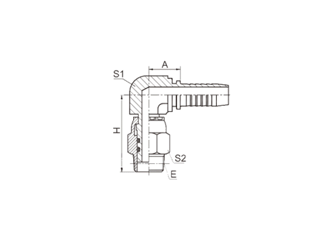 15611KSW 90° NPT SWIVEL MALE