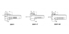 22611 BSP FEMALE 60° CONE