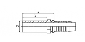 50011 METRIC STANDPIPE STRAIGHT (DIN 2353)