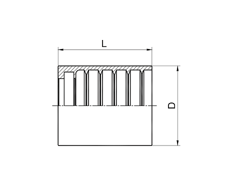 00110-A FERRULE FOR SAE100R1AT/DIN20022 1SN HOSE