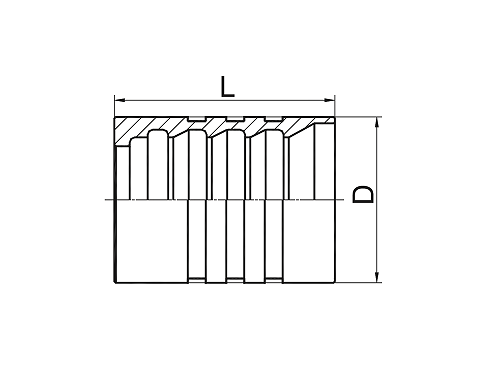 00402 FERRULE FOR SAE 100 R9AT-R12, DIN EN 856-4SP/04-16 HOSE