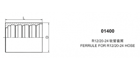 01400 FERRULE FOR R12/20-24 HOSE