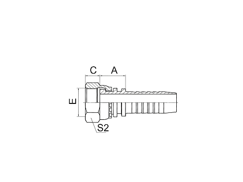 20211 GB METRIC FEMALE FLAT SEAL