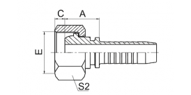 20411C METRIC FEMALE 24° MULTISEAL L.T