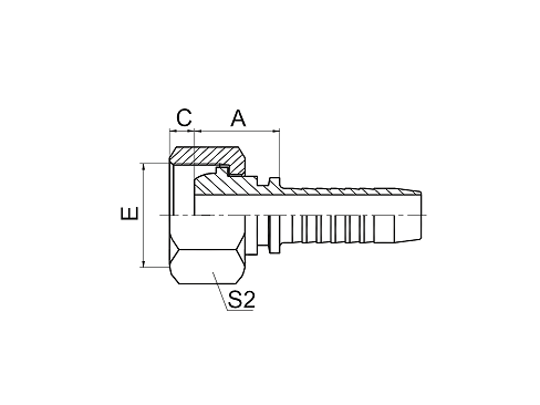 20411C METRIC FEMALE 24° MULTISEAL L.T