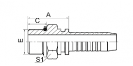 12211 BSP MALE O-RING SEAL