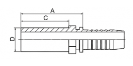 50011 METRIC STANDPIPE STRAIGHT DIN 2353