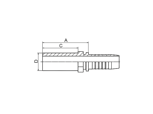 50011 METRIC STANDPIPE STRAIGHT DIN 2353