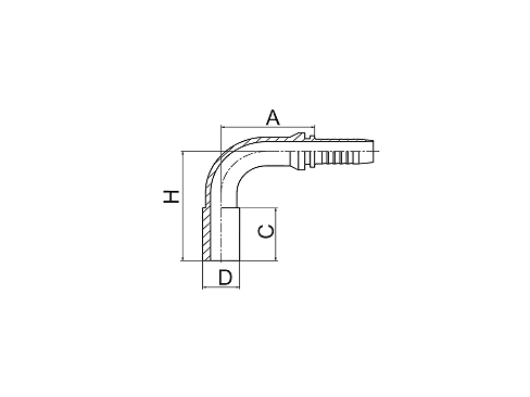 51091 GB METRIC 90° STANDPIPE